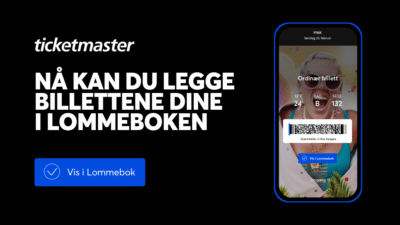 Nå kan du legge billetene i Lommeboken