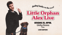 Bilde av Alex Warren med teksten: Little Orphan Alex Tour