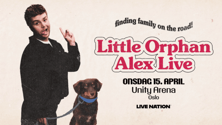 Bilde av Alex Warren med teksten: Little Orphan Alex Tour