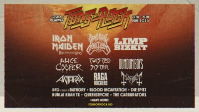 Tons of rock - første artistslipp for 2026