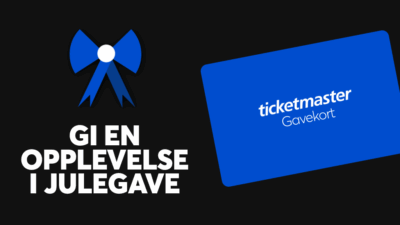 Gi en opplevelse i julegave med Ticketmaster Gavekort