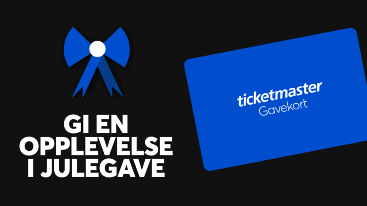 Gi en opplevelse i julegave med Ticketmaster Gavekort